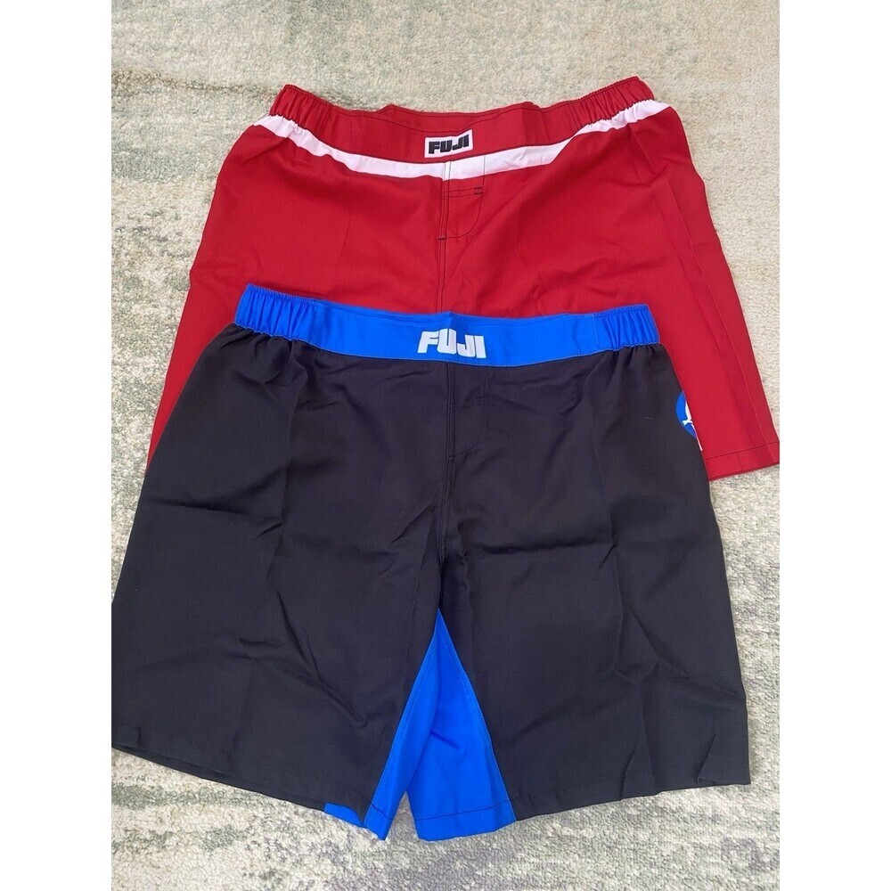 Fuji - Size 42" Everyday Grappling Red & High Impact Lightweight Shorts Black